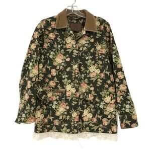 90s Ralph Lauren Floral Chore Jacket Size L Vintage Archive Heritage